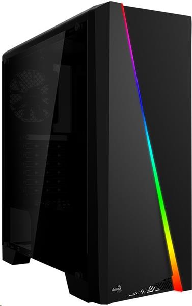Aerocool Cylon skrinka ATX, RGB LED, CR, čierna, bez zdroja