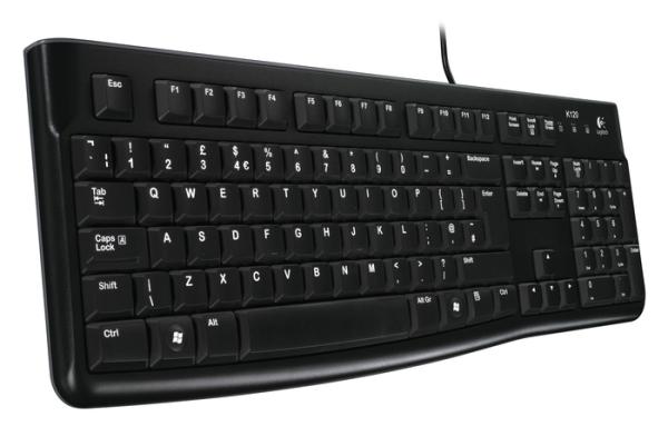Logitech K120/ Drôtová USB/ CZ- SK layout/ Čierna 