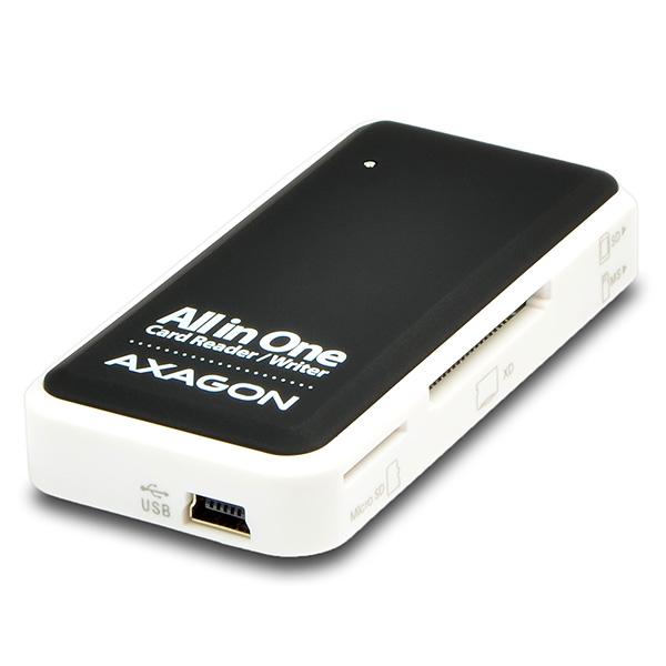AXAGON CRE-X1, USB 2.0 externá MINI čítačka 5-slot ALL-IN-ONE 