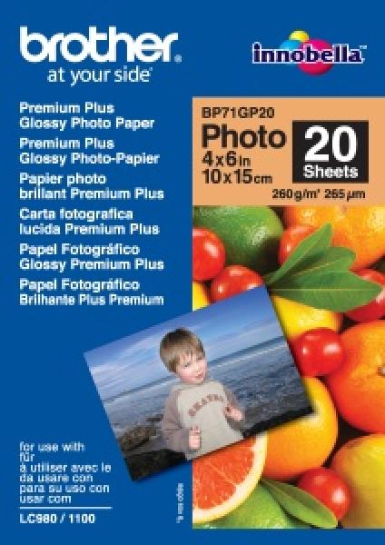 BP71GP20, 20 listů, 10x15cm Premium Glossy, 260g