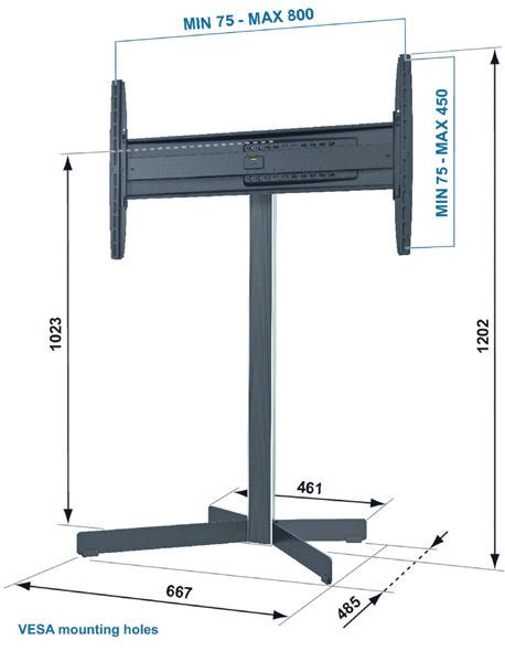 Vogel´s Podlahový stojan na LCD 32"-50" EFF 8330 