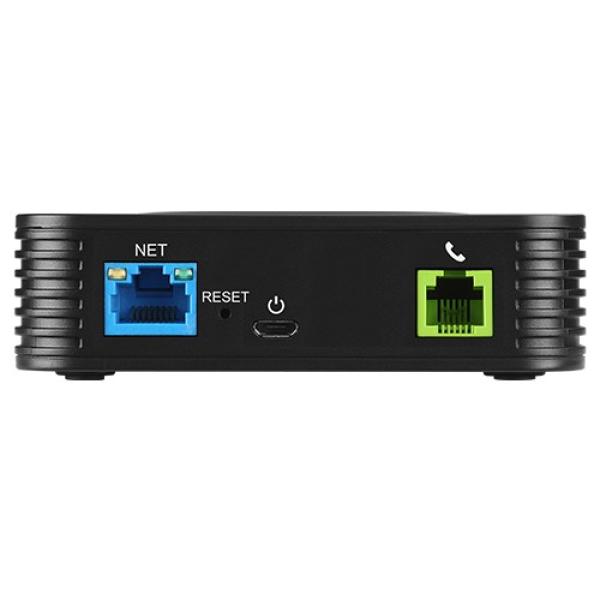 Grandstream HT801 V2 (ATA), 1x FXS, 1x SIP účet, 1x LAN, 3-cestná audio konf., auto-provisioning 