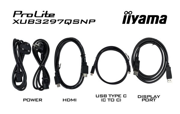 iiyama ProLite/ XUB3297QSNP-B1/ 32"/ IPS/ QHD/ 100Hz/ 1ms/ Čierna/ 5R 