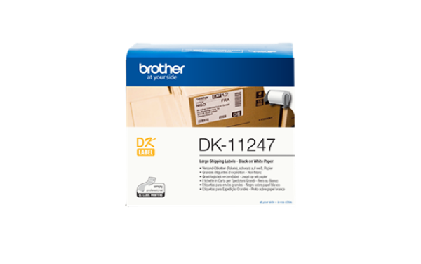 Brother DK-11247 - čierna na biele, 103 mm x 164 mm