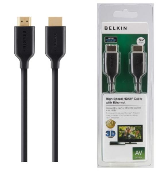 BELKIN Gold High-speed HDMI kábel s Ethernet a podporou 4K/ UltraHD, 2m