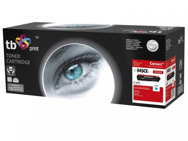 Toner TB kompatibilný s Canon TC-045CXN, Cyan, 2200, new
