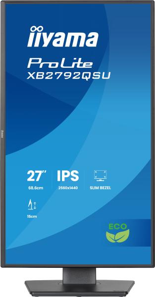 iiyama ProLite/ XB2792QSU-B1/ 27"/ IPS/ QHD/ 120Hz/ 3ms/ Čierna/ 3R 