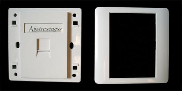 WALL plate SA s rámčekom pre 1keystone (80 x 80) 