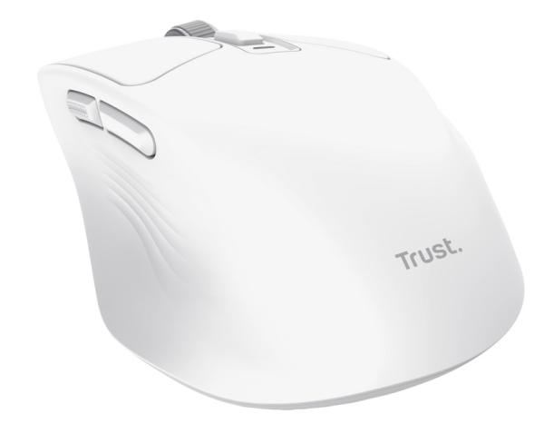 TRUSt NIVEN COMFORT MULTI-WRLS MOUSE WHT 