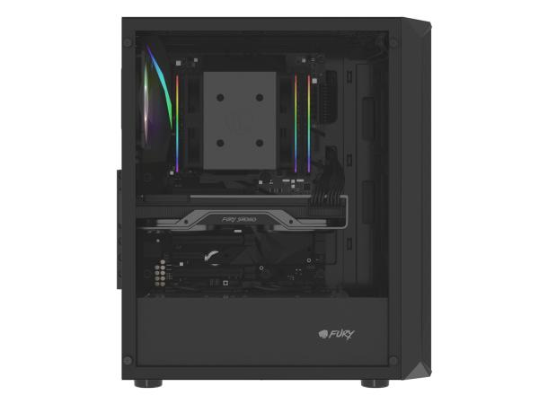 PC skriňa Fury SHOBO SH4 RGB Midi Tower, Window,  