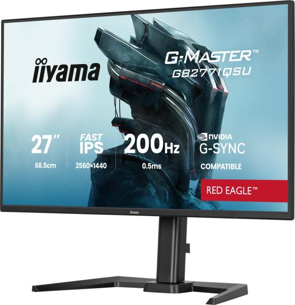 iiyama G-Master/ GB2771QSU-B1/ 27"/ IPS/ QHD/ 200Hz/ 0, 5ms/ Čierna/ 3R 