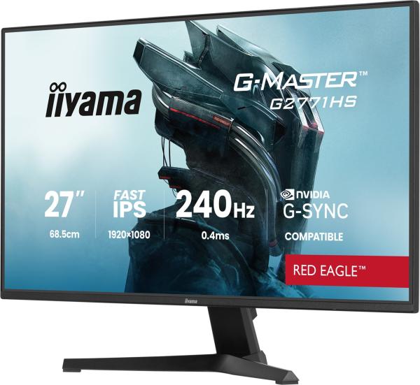 iiyama G-Master/ G2771HS-B1/ 27"/ IPS/ FHD/ 240Hz/ 0, 4ms/ Čierna/ 3R 