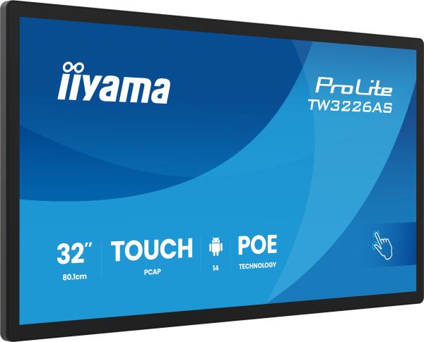 32" iiyama TW3226AS-B3P: VA, FHD, Android, POE 