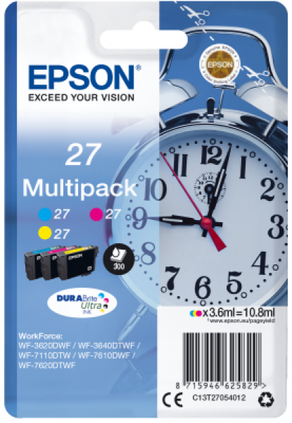Epson Multipack 3-colour 27 DURABrite Ultra Ink