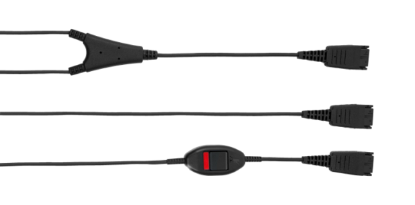 Jabra Supervisor Y-cord, QD-2xQD (mute switch) 