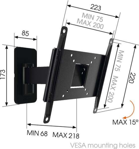 MA2030 Rameno Vogel&quot;s pro TV 19-40" 