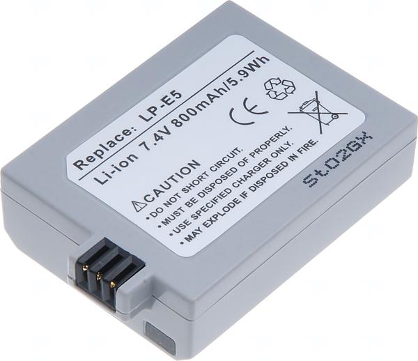 Batéria T6 power Canon LP-E5, 1050mAh, 7, 8Wh