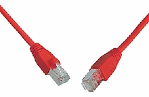 SOLARIX patch kábel CAT5E SFTP PVC 1m červený