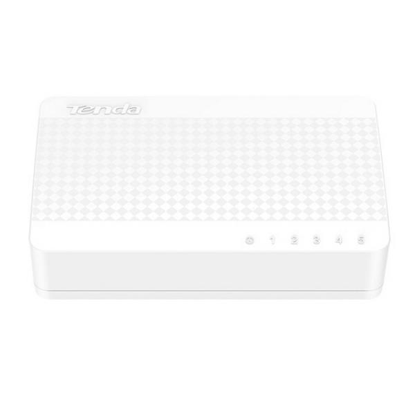 Tenda S105 5 x 10/ 100 Mb/ s Mini Eco Switch, Desktop, Auto MDI/ MDIX, do 1, 5 Watt, fanless 