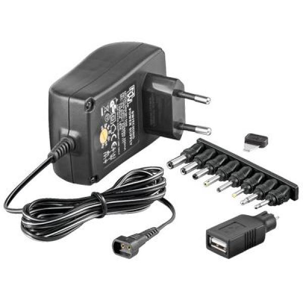 Univerzálny napájací adaptér Goobay 230V/ 3-12V DC 1500mA