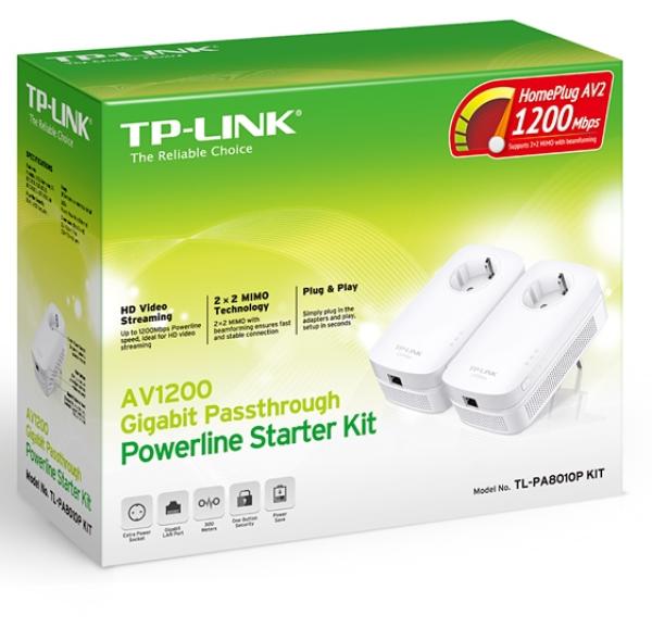 TP-Link TL-PA8010P 1200Mbps Powerline Starter Kit (2ks) 