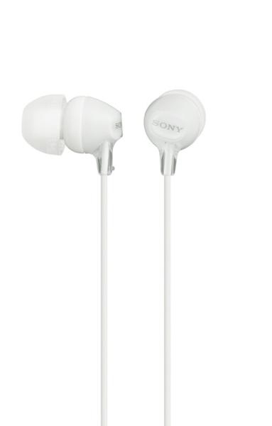 SONY slúchadlá MDR-EX15LP, biele