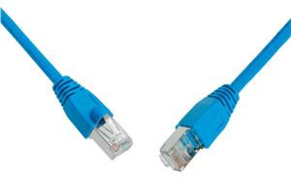 SOLARIX patch kábel CAT6 SFTP PVC 3m modrý snag-proof