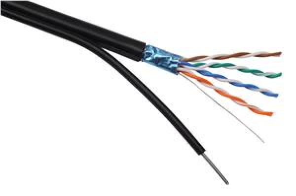 Inštalačný kábel Solarix CAT5E FTP PE Fca samonosný 305m/ cievka SXKD-5E-FTP-PE-SAM