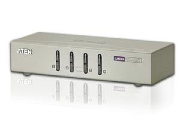 Aten 4-port KVM USB, audio 2.1, vrátane káblov