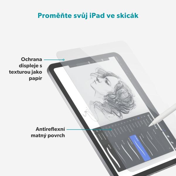 Epico Paper Texture Glass Screen Protector iPad Air 13" M2-M4 s aplikátorom 