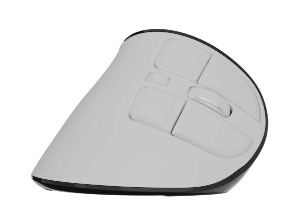 Vertikálna bezdrôtová myš Natec EUPHONIE PRO/ Vertikálna/ Blue Sense/ Pre pravákov/ 4 000 DPI/ USB+BT/ Biela 