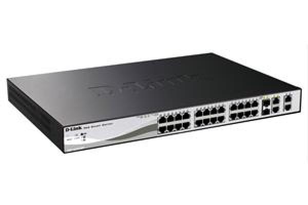 D-Link DES-1210-28P 24x100+2xGbit+2xSFP Smart/ PoE+