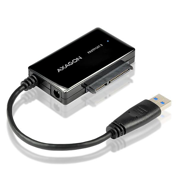 AXAGON ADSA-FP3, USB 5Gbps - SATA 6G, 3.5" HDD FASTport3 adaptér, vrátane AC napájača 