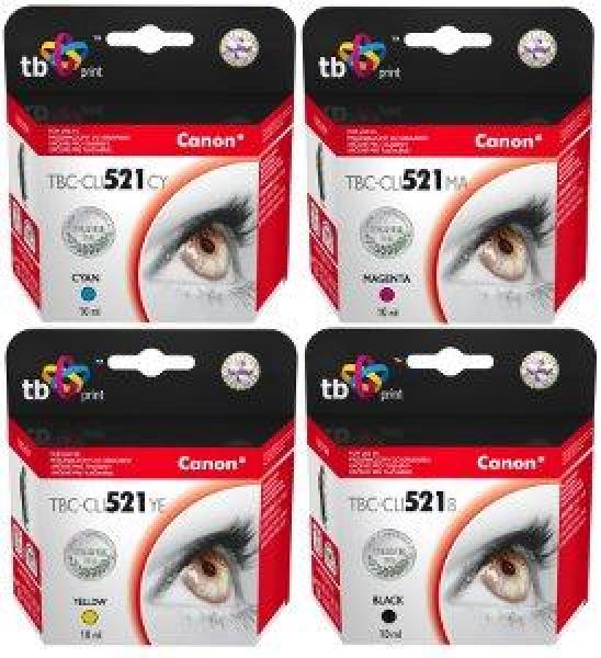 Multipack TB CMYK kompatibilný s Canon CLI-521