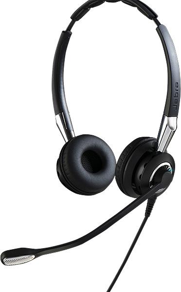 Jabra BIZ 2400 II/ Stereo/ QD/ Drôt/ Čierna-strieborná