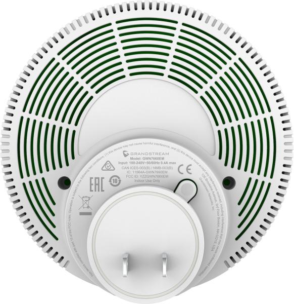 Grandstream GWN7660EM Wi-Fi 6 Extender a AP, MU-MIMO, MESH, captive portál, 16 SSID, QoS, VLAN 