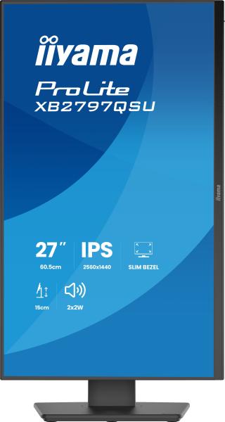 iiyama ProLite/ XB2797QSU-B1/ 27"/ IPS/ QHD/ 75Hz/ 1ms/ Čierna/ 5R 