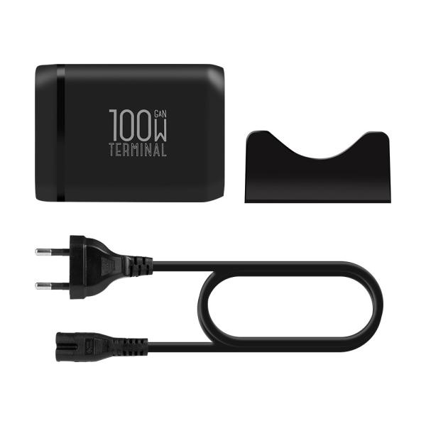 OBAL:ME Terminal GaN Stolová nabíjačka 4C2A 100W Black 
