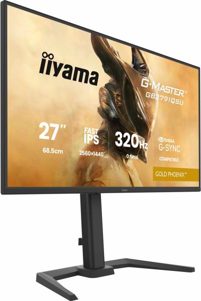 iiyama G-Master/ GB2791QSU-B1/ 27"/ IPS/ QHD/ 320Hz/ 0, 6ms/ Čierna/ 3R 