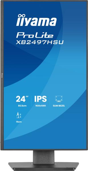 iiyama ProLite/ XB2497HSU-B1/ 23, 8"/ IPS/ FHD/ 120Hz/ 4ms/ Čierna/ 5R 