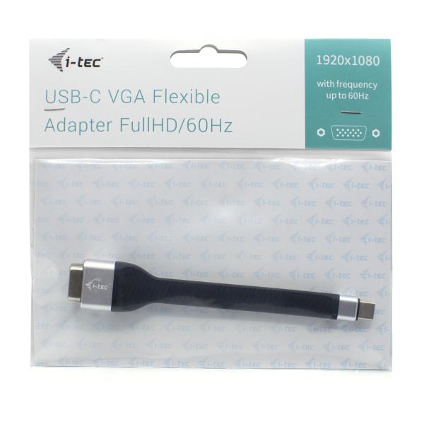 i-tec USB-C Flat VGA Adapter 1920 x 1080p/ 60 Hz 