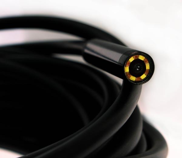 W-Star USB endoskopická kamera priemer 5, 5mm kábel 5m a zrkadlom aj pre mobil