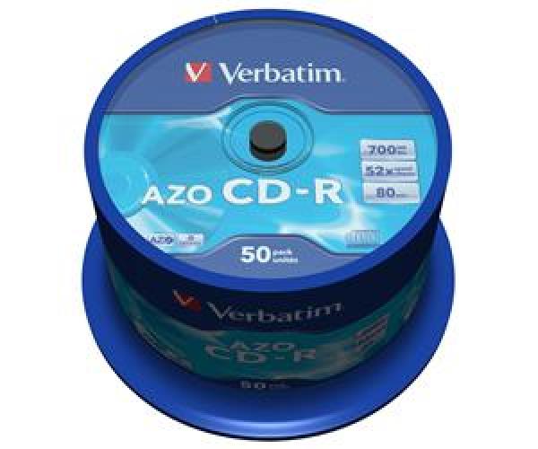 VERBATIM CD-R(50-Pack)Spindl/ Crystal/ DLP/ 52x/ 700MB