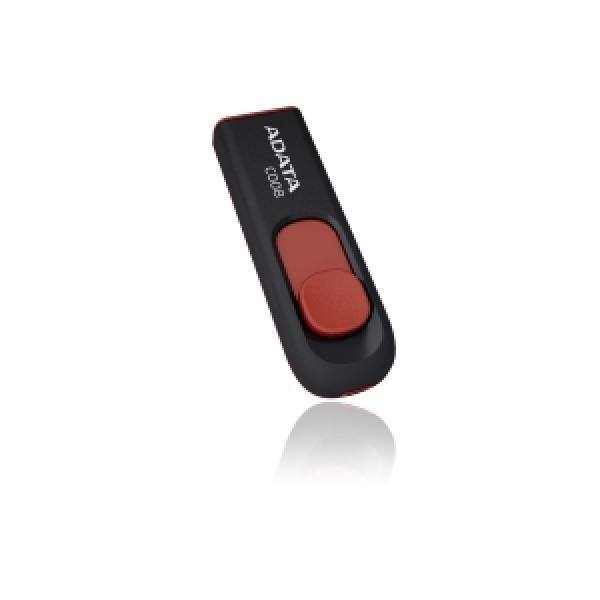 64GB USB ADATA C008 čierno/ červená (potlač)