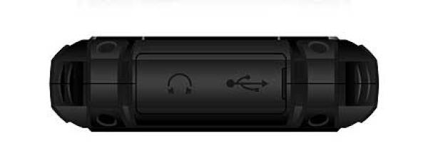 iGET Defender D10 Black - vodotesný odolný telefón IP68, DualSIM, 2500 mAh, BT, svietidlo, FM, MP3 