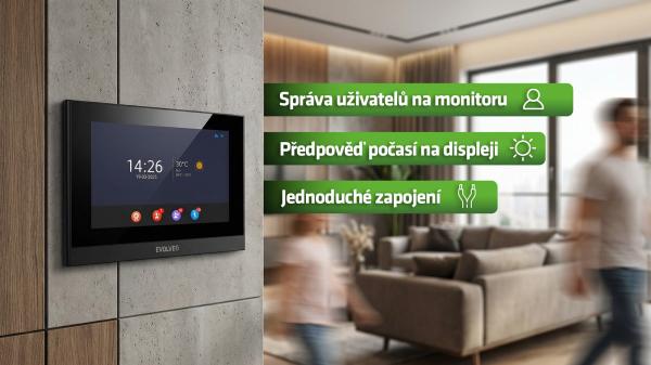 EVOLVEO DoorPhone ID-2, 2-drôtový videotelefón pre dva byty s RFID, odtlačkom prsta a podporou ONVIF ka 