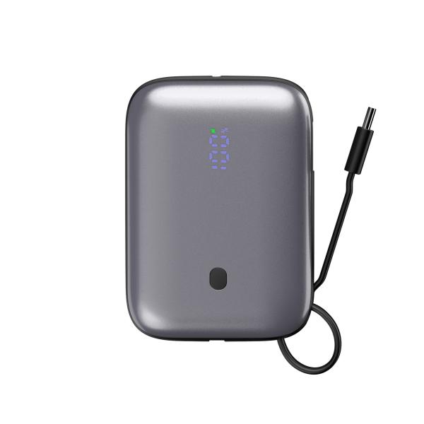 Platinet Powerbanka 10000 mAh 20W Power Delivery, 2xUSB-C, 1xUSB-A, kábel USB-C 1m, čierna 