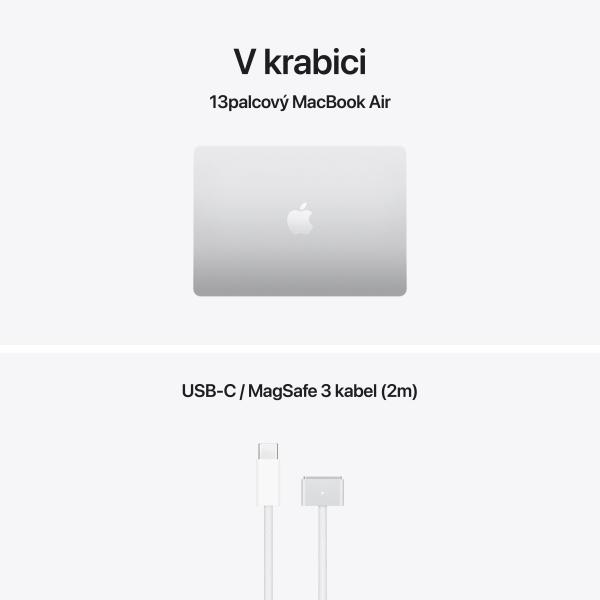 Apple MacBook Air 13"/ M5/ 13, 6"/ 2560x1664/ 16GB/ 512GB/ M5/ Tahoe/ Silver/ 1R 