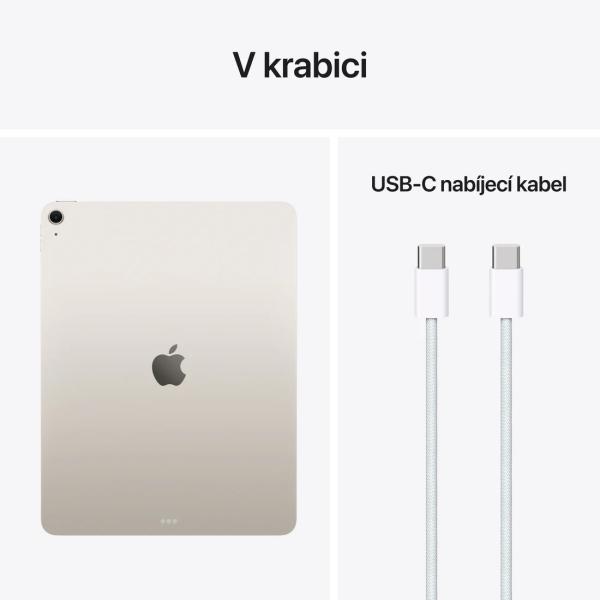 Apple iPad Air 13" (M4) - 2026/ Wi-Fi/ 13"/ 2732x2048/ 12GB/ 128GB/ iPadOS26/ Starlight 