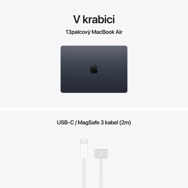 Apple MacBook Air 13"/ M5/ 13, 6"/ 2560x1664/ 24GB/ 1TB/ M5/ Tahoe/ Midnight/ 1R 